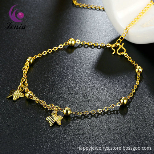 Jenia Jewellery Fashionable 18K Gold Plated Style Butterfly Charm Sexy Anklet Chain